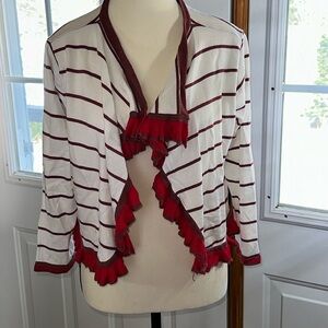 Alison Sheri Striped Cardigan